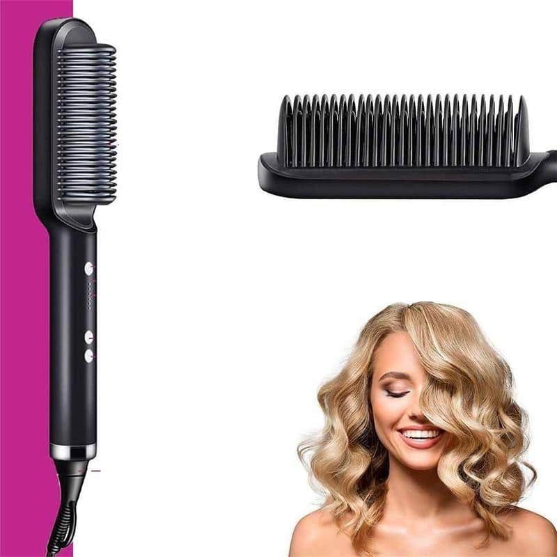 Professional Hair Straightening Brush 2 in 1