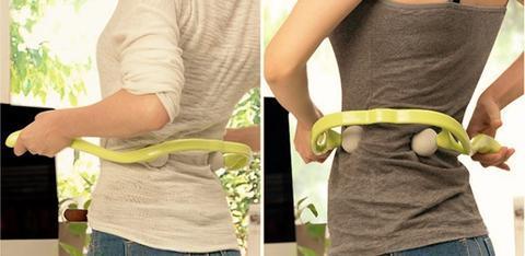 Dual pressure point neck massager