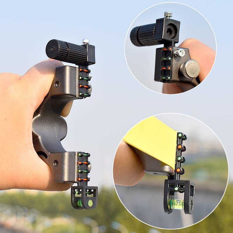 Slingshot with laser sight