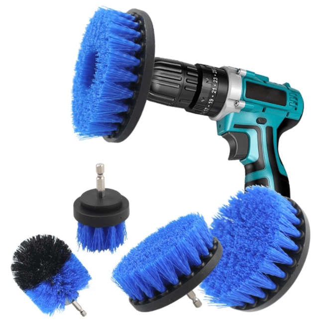 Drill cleaning brush