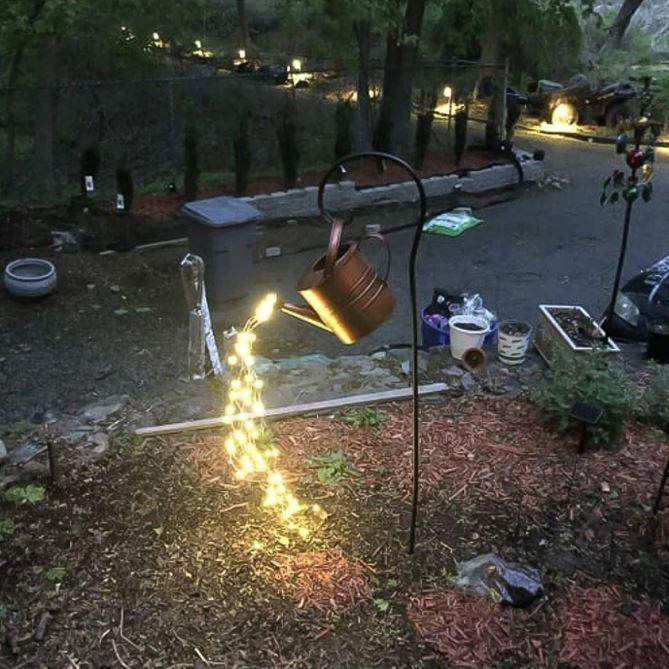 Garden light decoration – design watering can