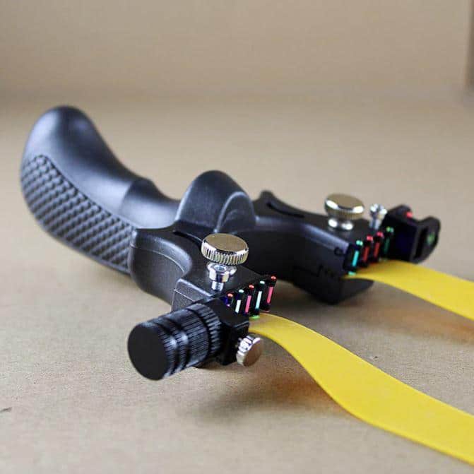 Slingshot with laser sight