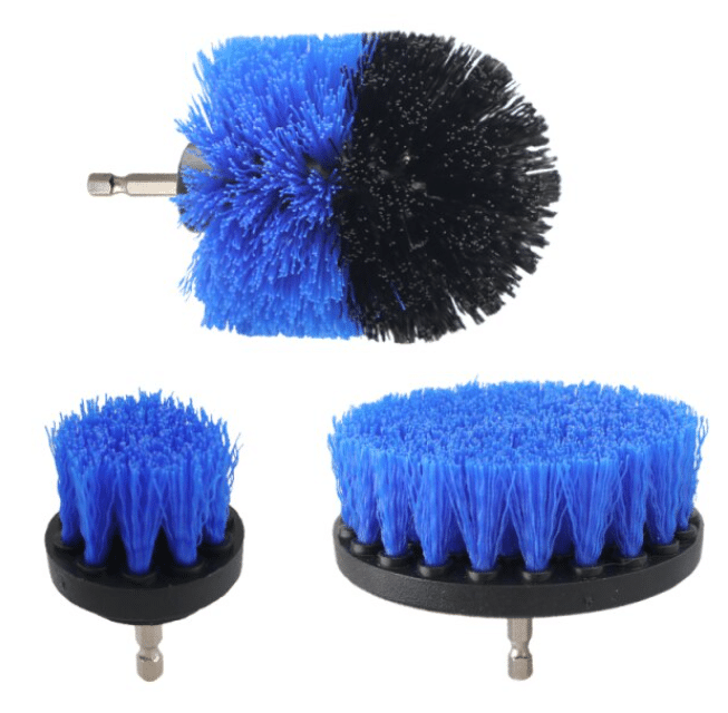 Drill cleaning brush