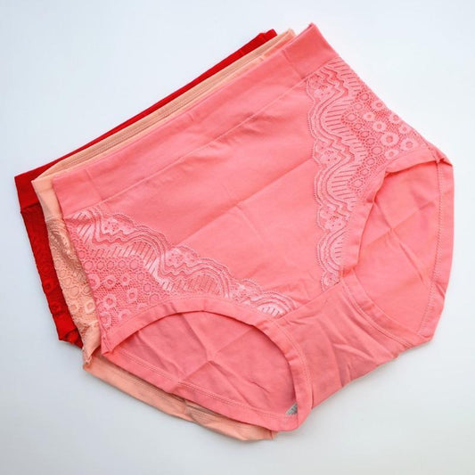 Slim-Fit Lace Underwear (3 pcs)