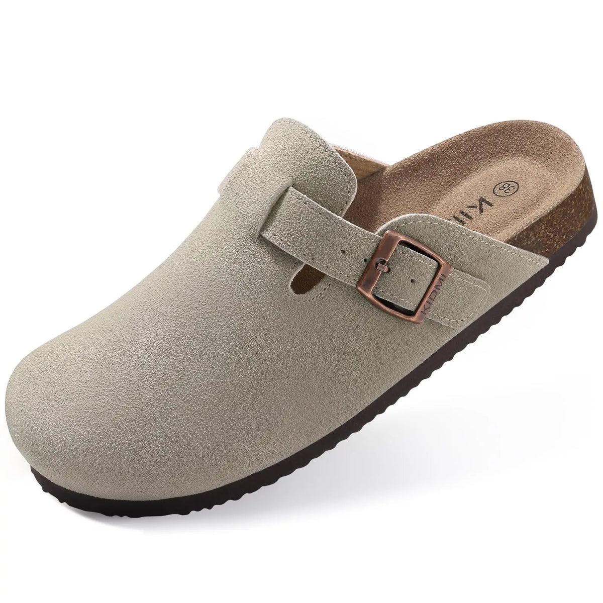 Orthopaedic Suede Cork Clogs for Women - Natural Arch Support & Comfort