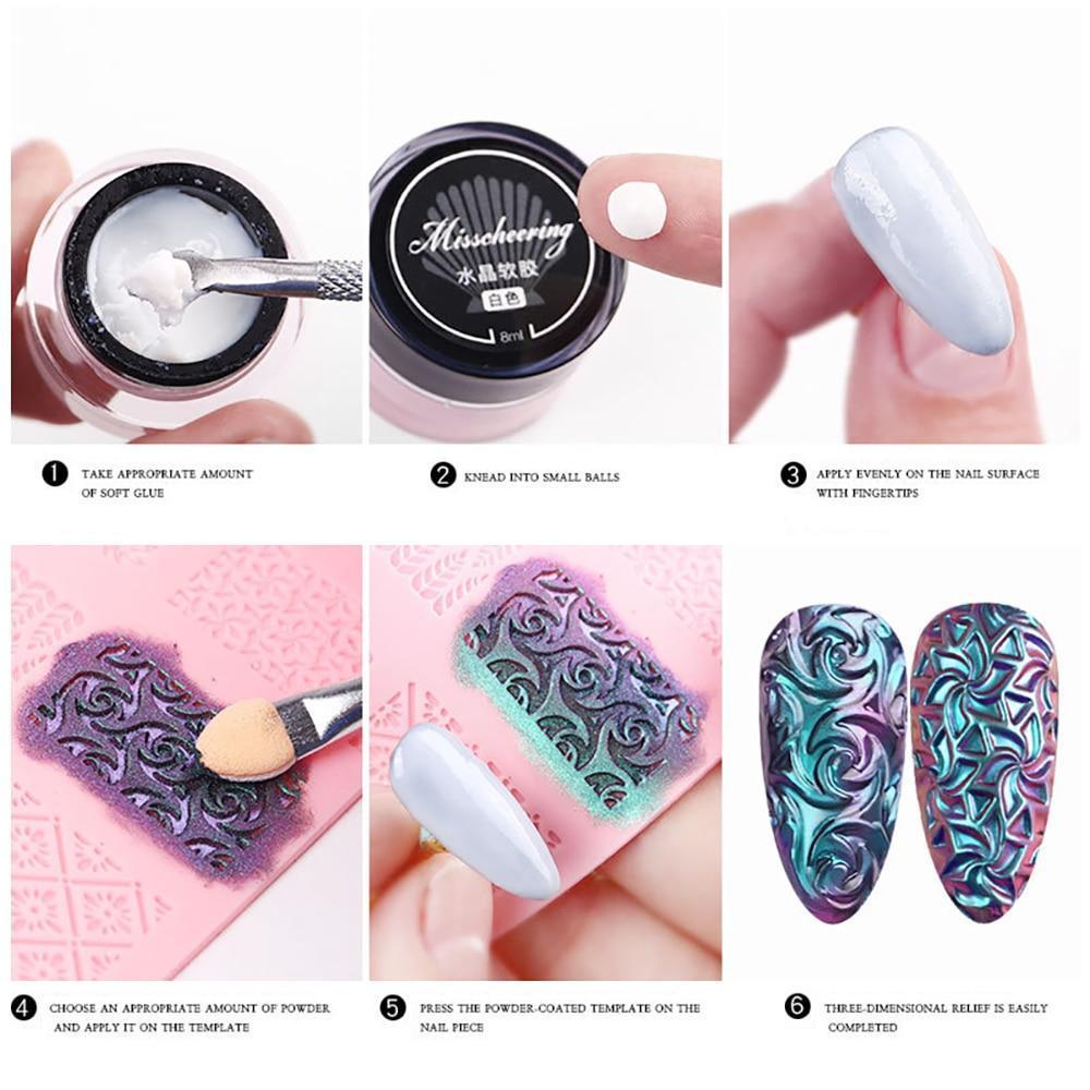 4D Sculpture Nail Art Mold Set