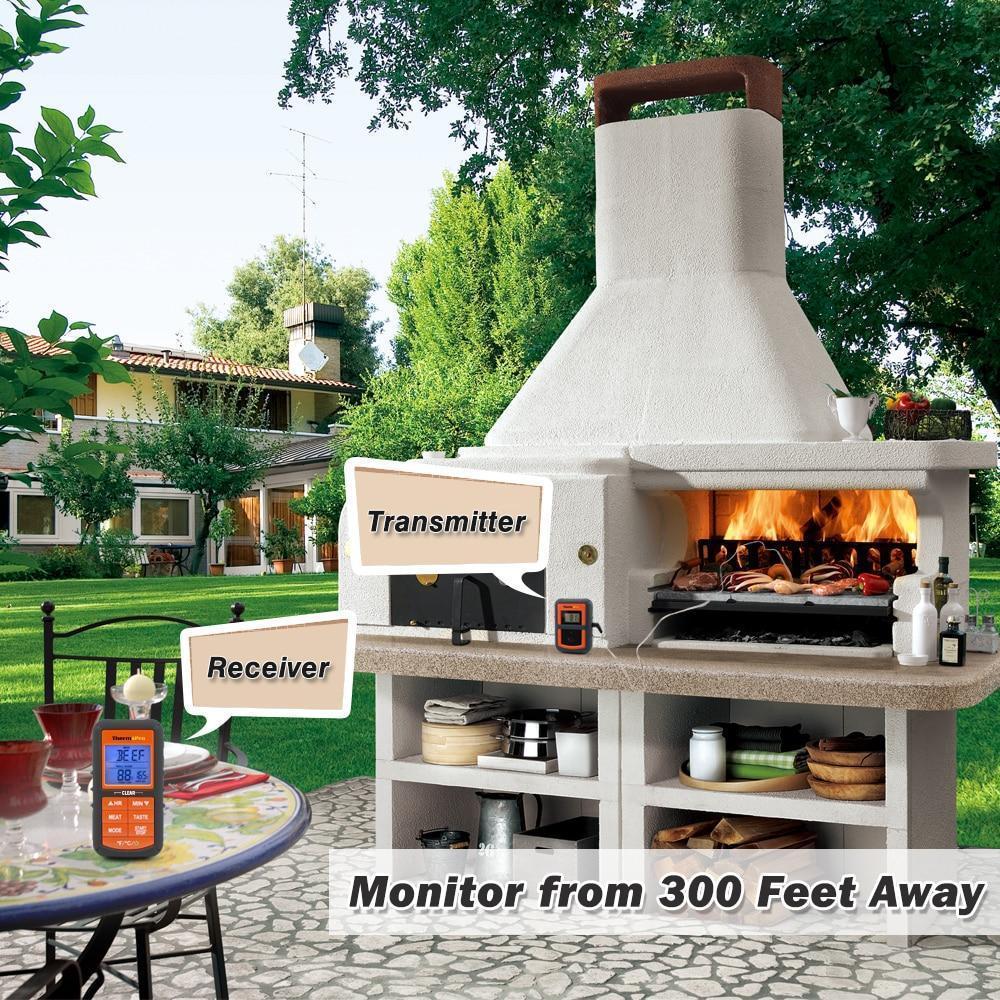 Wireless BBQ Meat Thermometer Digital Cooking Thermometer with Probe