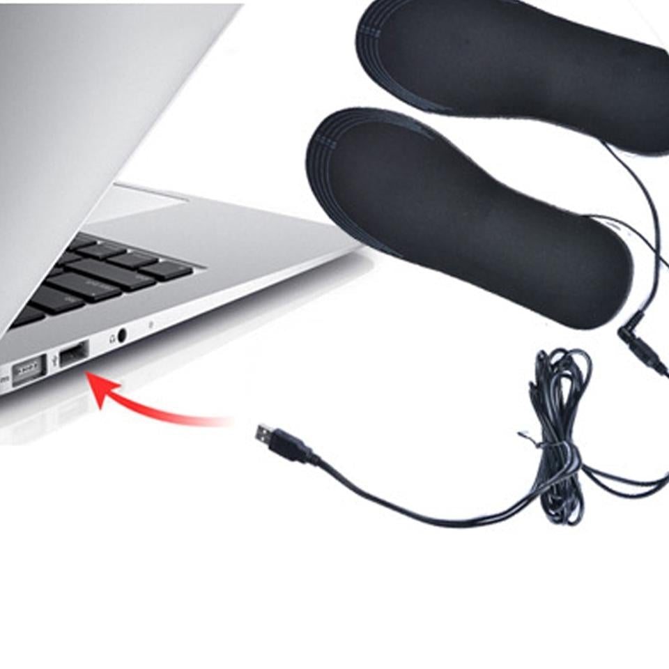 USB heated insoles for shoes