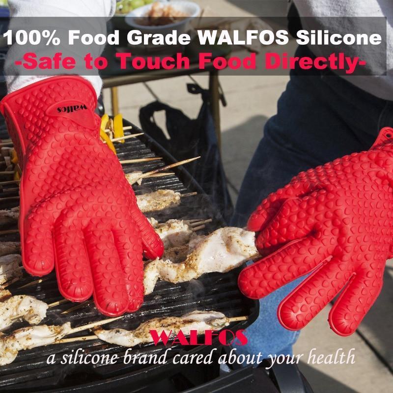 BBQ Silicone Oven Grill Barbecue Glove Mitts