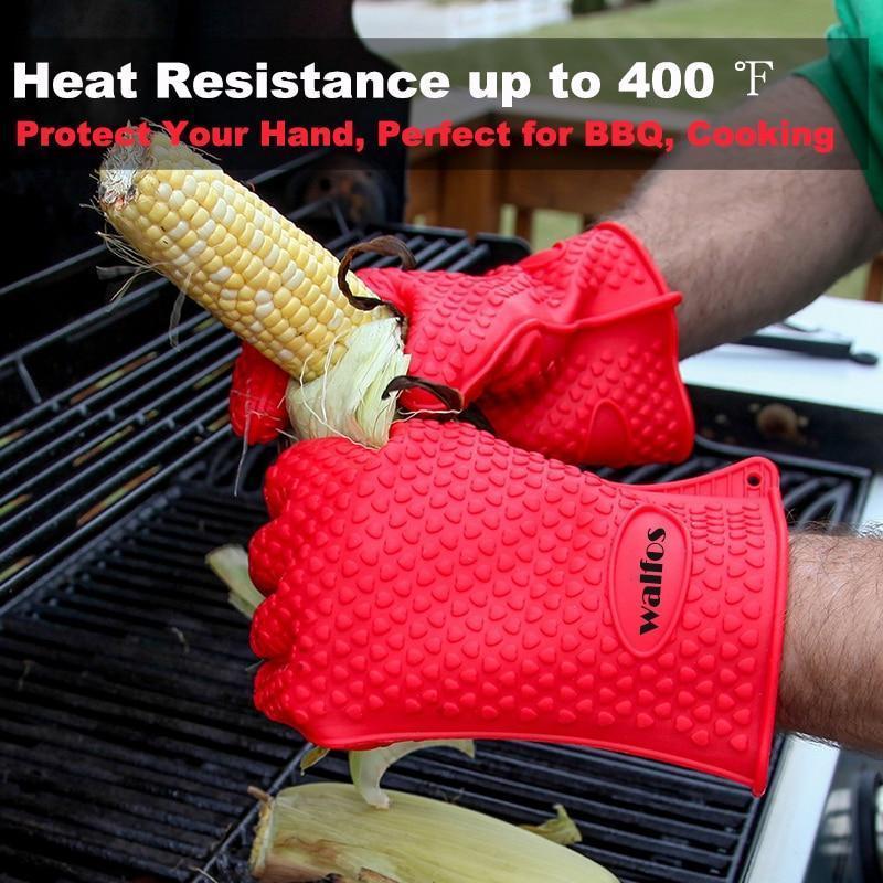 BBQ Silicone Oven Grill Barbecue Glove Mitts
