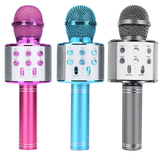 Wireless Bluetooth 3-In-1 Karaoke Mic Speaker