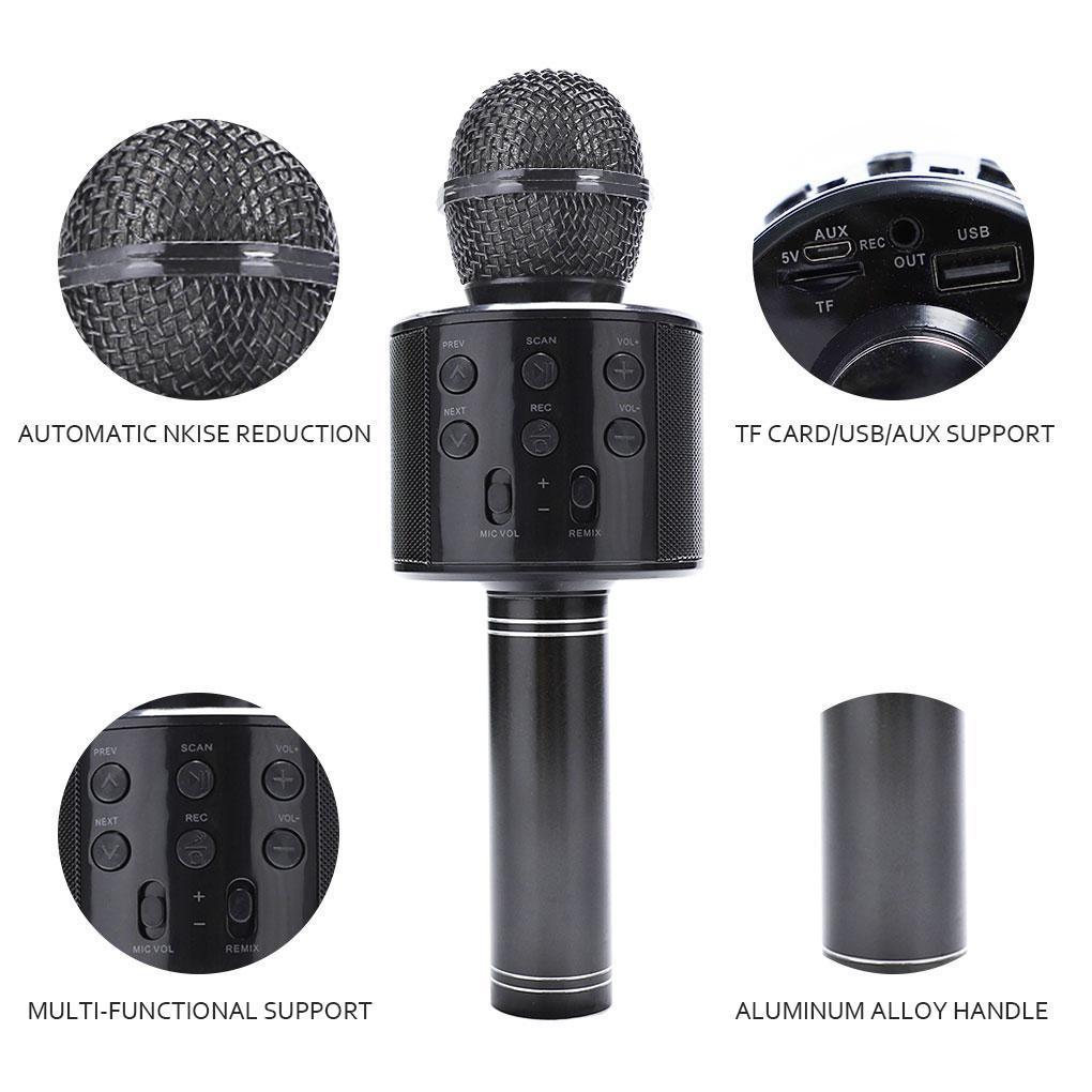 Wireless Bluetooth 3-In-1 Karaoke Mic Speaker
