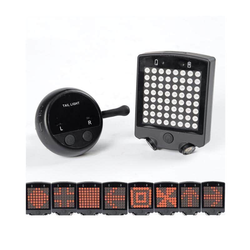 LED Bicycle Wireless Turn Light Indicator Taillight