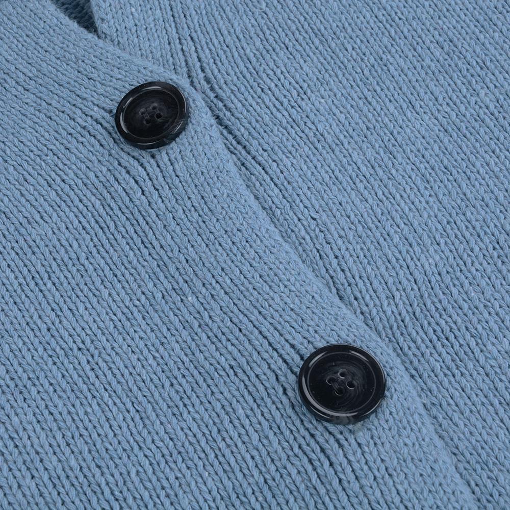 Button Down Hooded Knitted Cardigan
