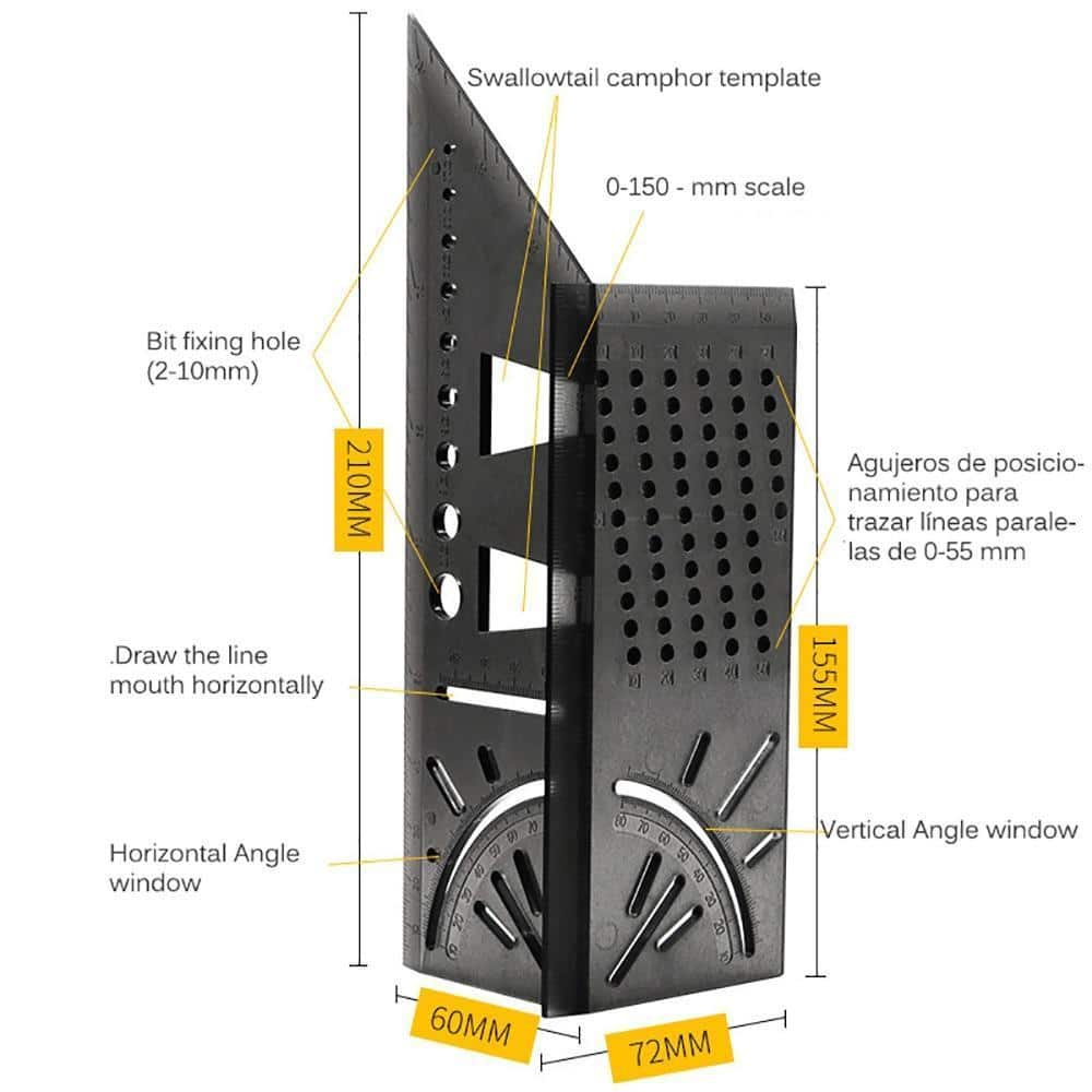 3D Woodworking Ruler