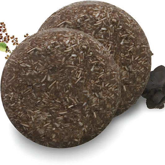 Anti-white hair solid shampoo