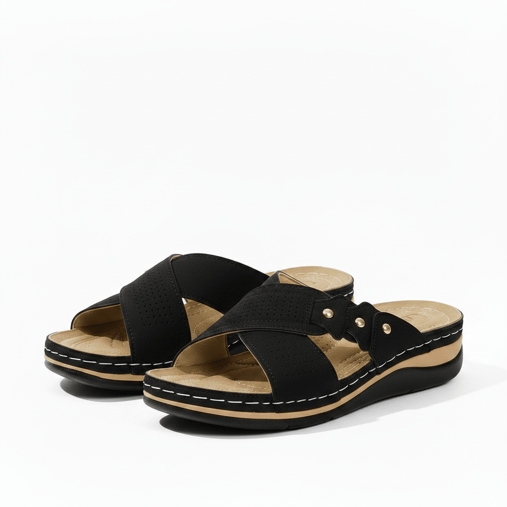 Orthopedic Wedge Sandals for Women - Stylish Arch Support & Comfort