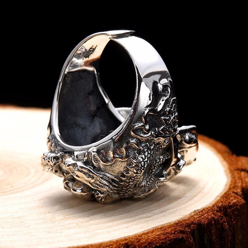 Silver skull ring