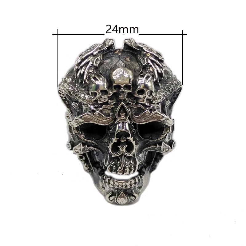 Silver skull ring