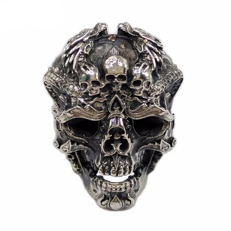 Silver skull ring