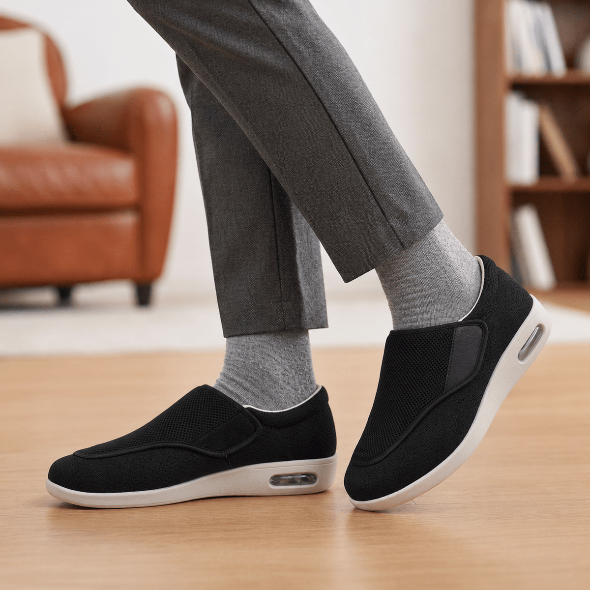 Diabetic Wide-Fit Walking Shoes for Women - Orthopaedic Roomy Comfort