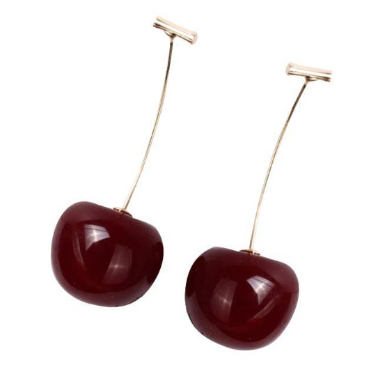 3d cherry earrings