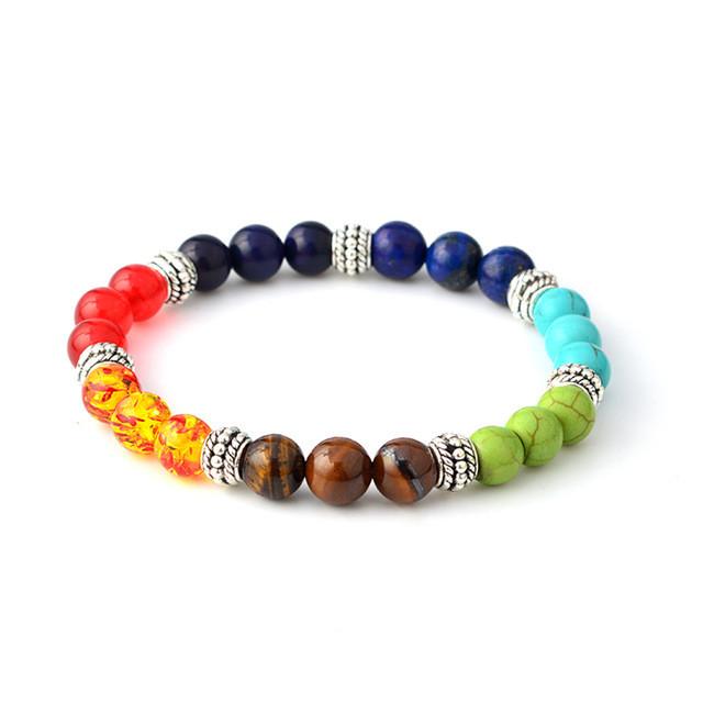 Chakra bracelet natural stones energy, healing and balance