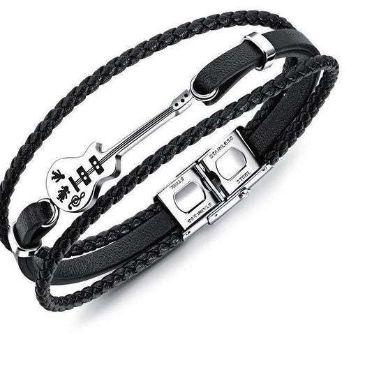 Leather guitar strap