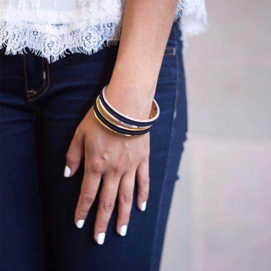 Hair elastic holder bracelet