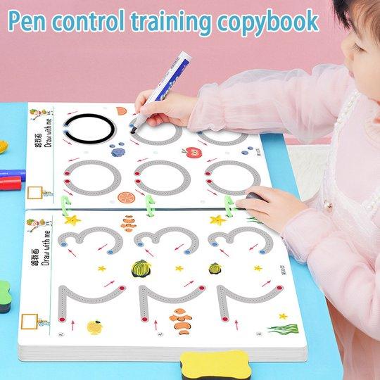 Magical Tracing Workbook Reusable Toddler Learning Toys