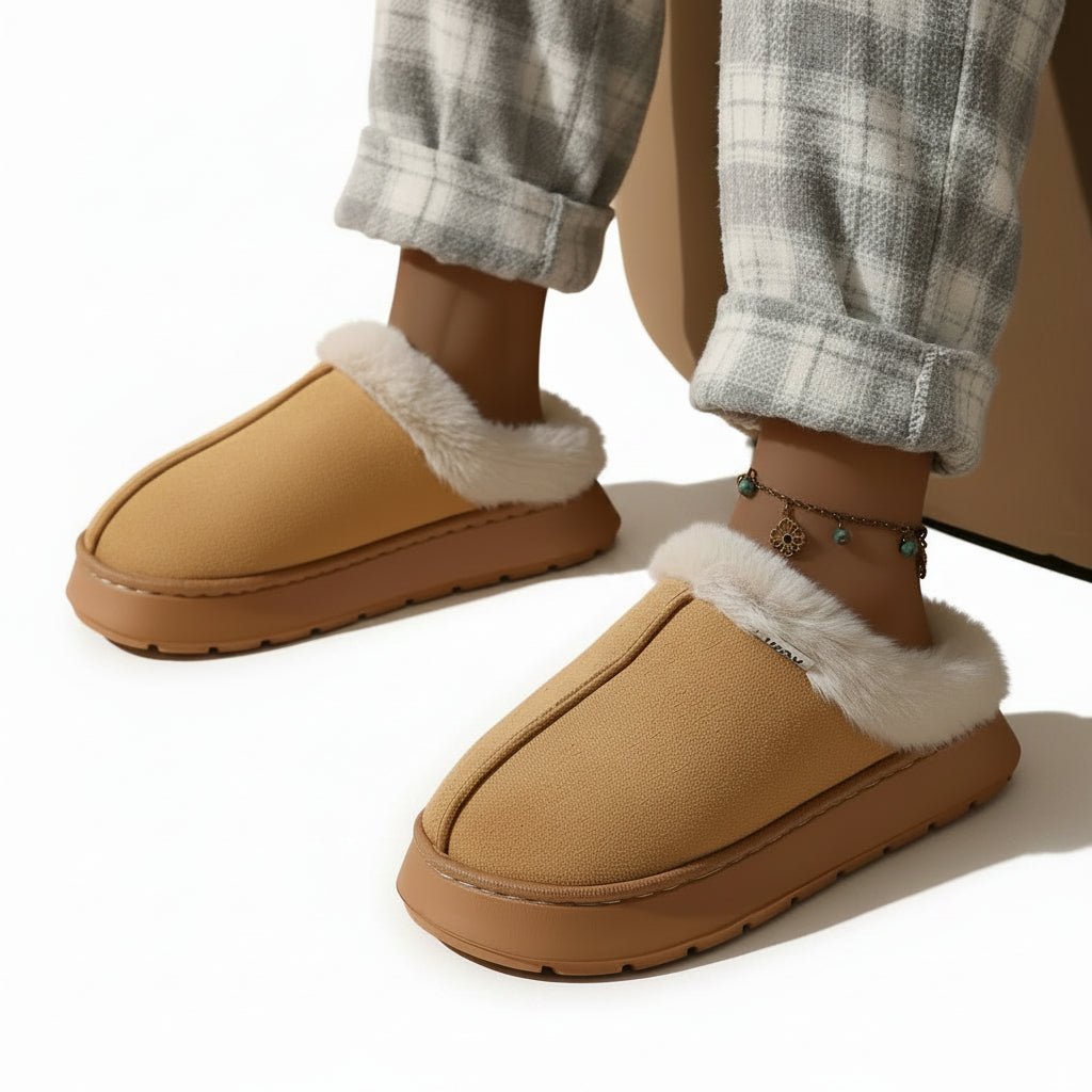 Orthopaedic Warm Plush Slippers for Women - Cosy Winter Warmth & Support