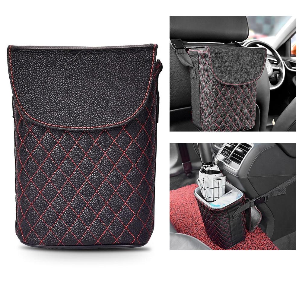 Car Seat Leather Multifunctional Basket