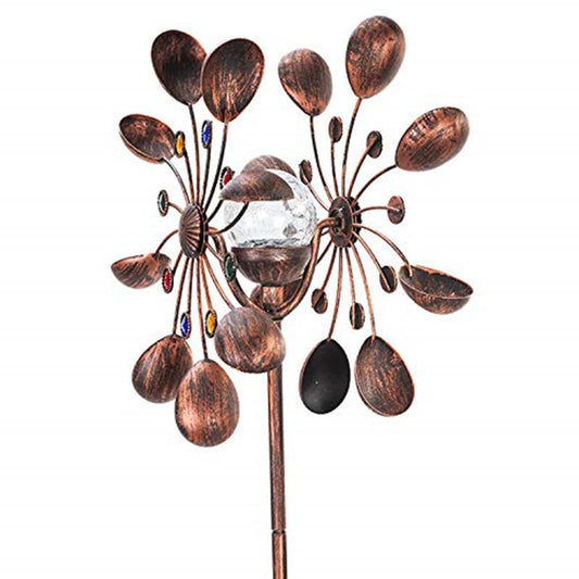 Solar powered glass chime