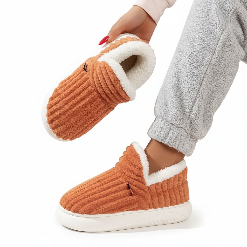 Orthopaedic Winter Plush Slippers for Women - Luxurious Warmth & Support