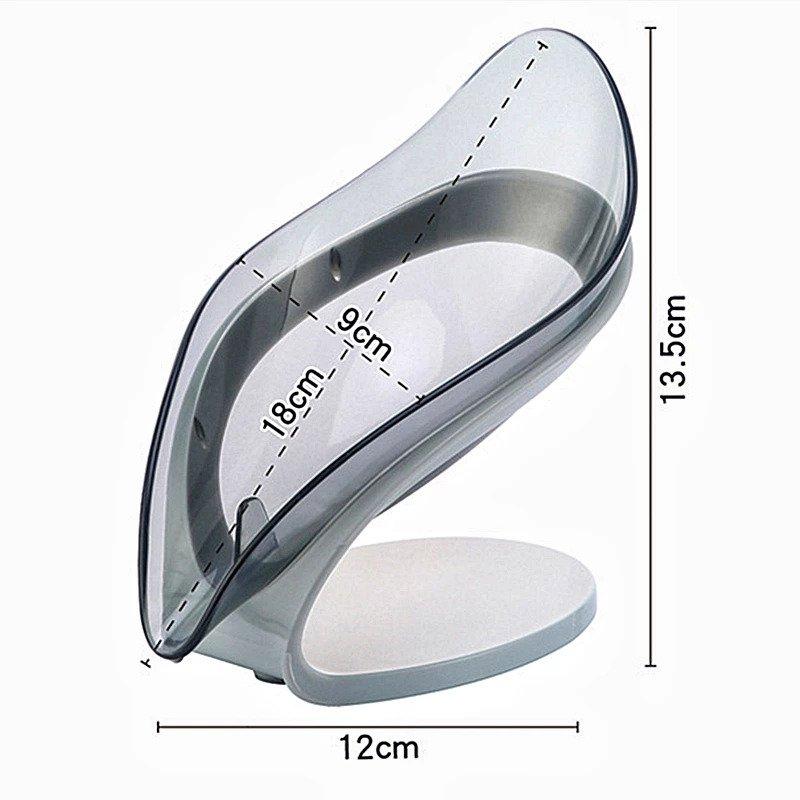 Leaf shaped soap dish