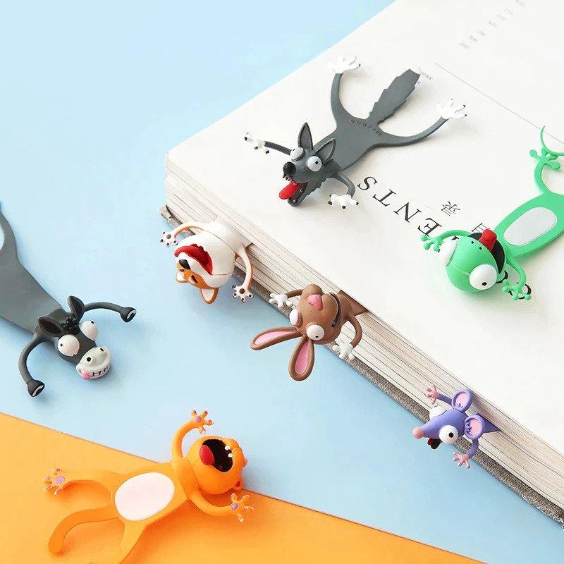 3d creative cartoon animal bookmark