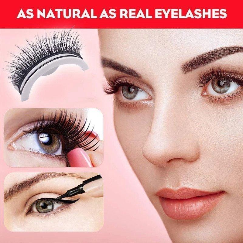 Reusable natural false eyelashes