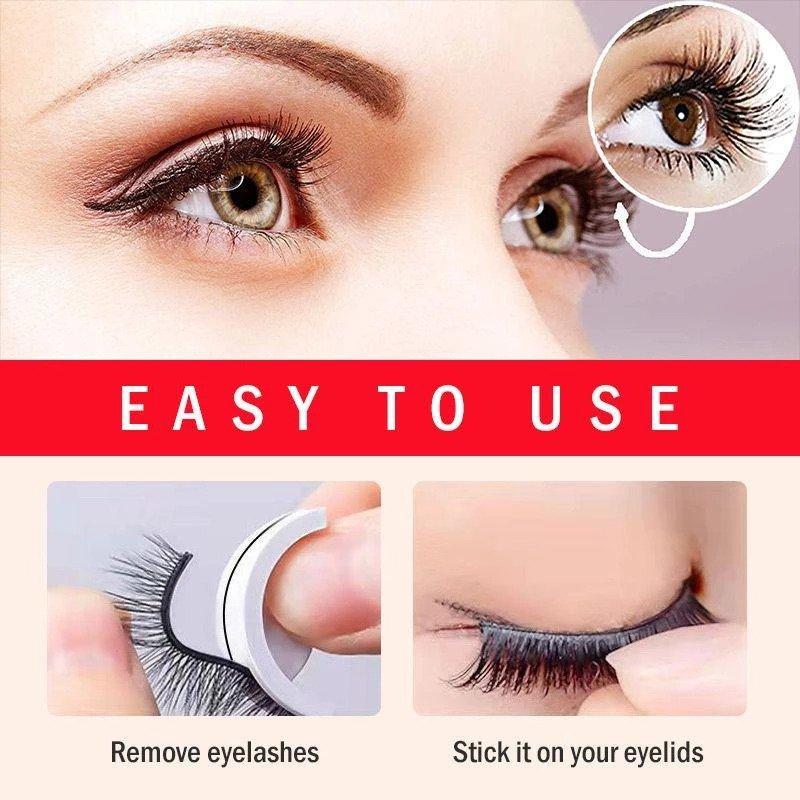 Reusable natural false eyelashes