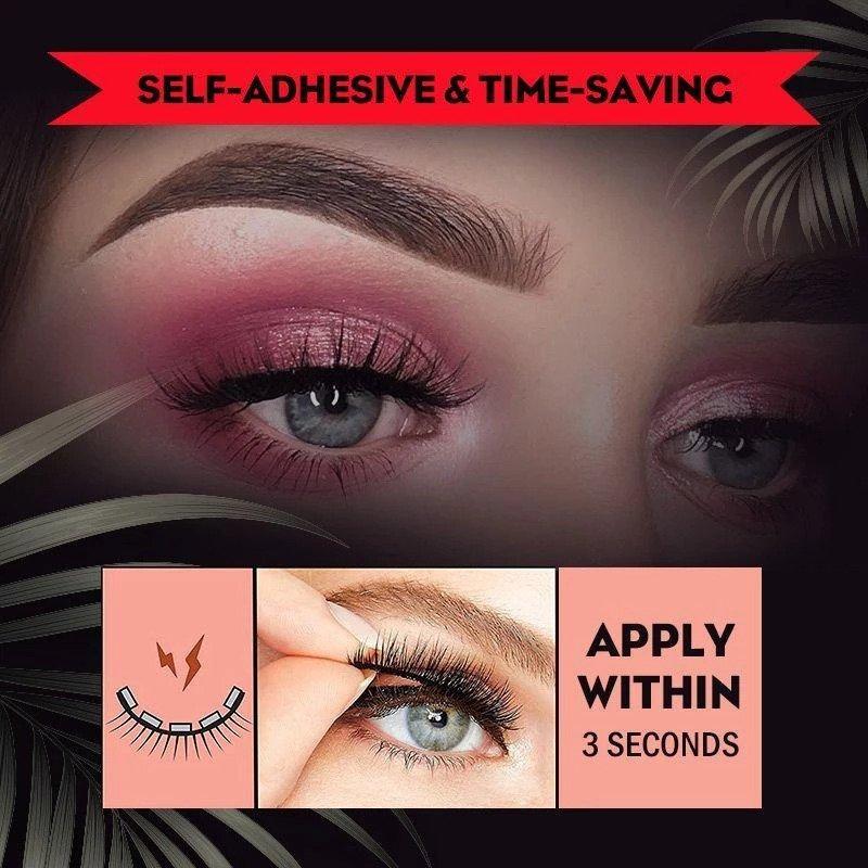 Reusable natural false eyelashes