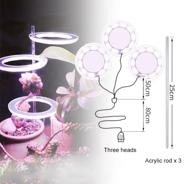 Three Ring Led Grow Light