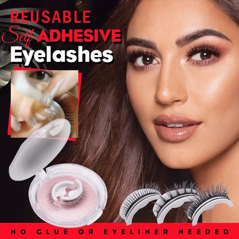 Reusable natural false eyelashes