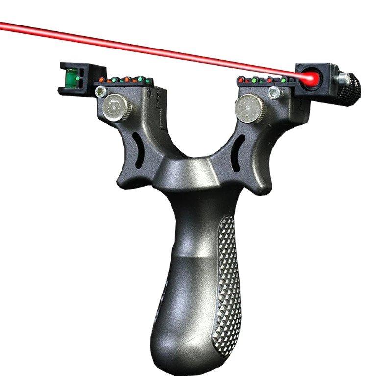 Slingshot with laser sight