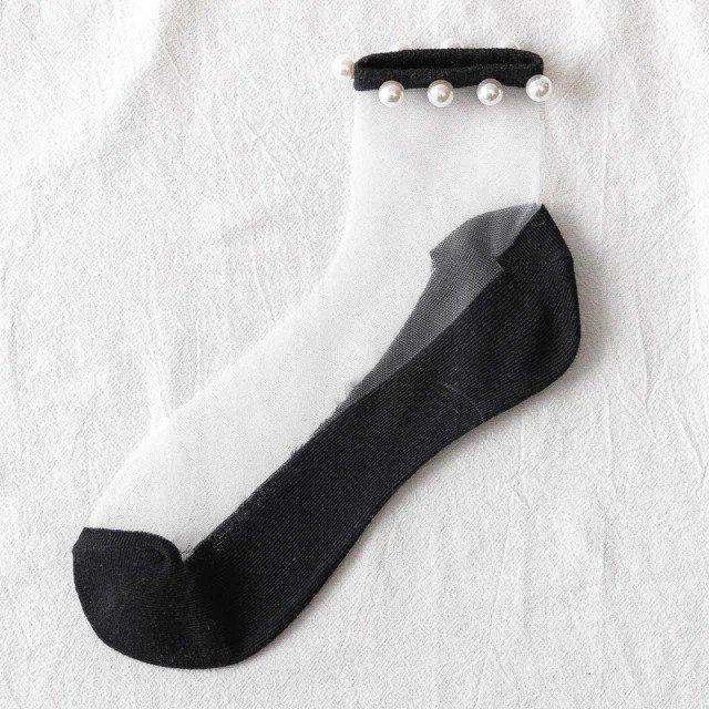 Women’s Beaded Thin Socks