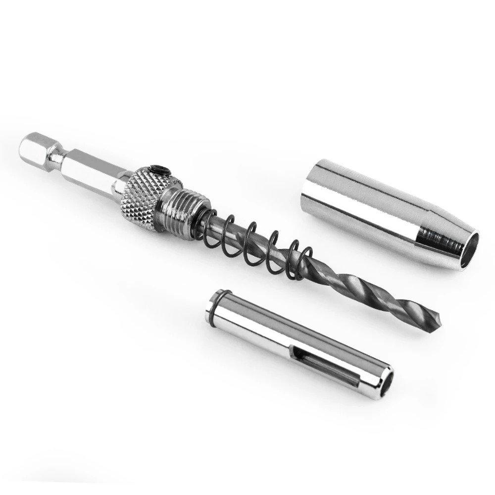 Set of 7 self-centering door hinge bits