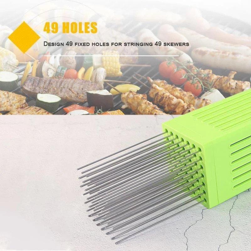 Barbecue meat skewer box