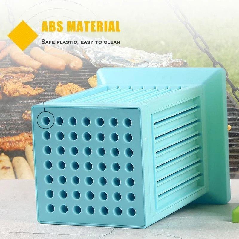 Barbecue meat skewer box