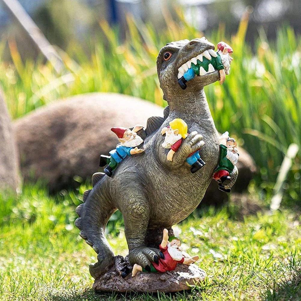 Resin dinosaur statue