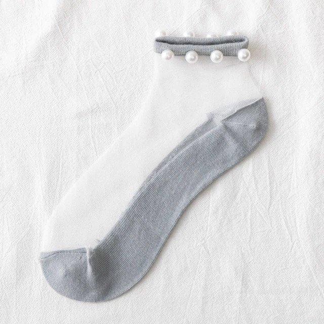 Women’s Beaded Thin Socks