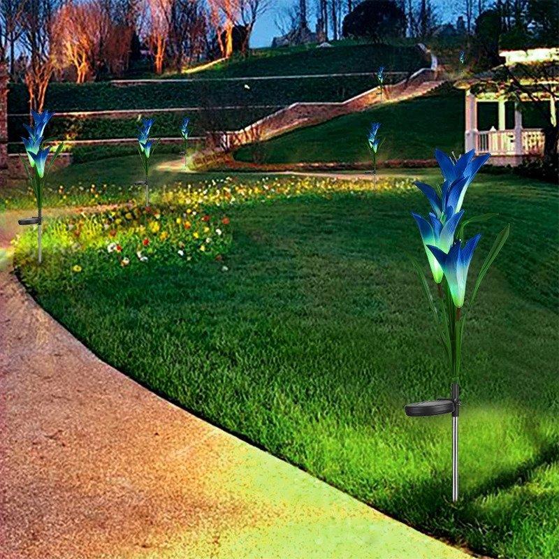 Solar Garden Flower Decorative Light