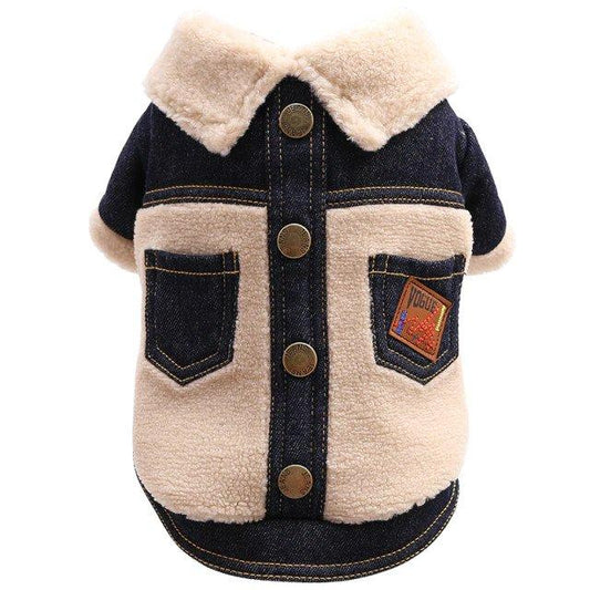 Denim jacket for dog